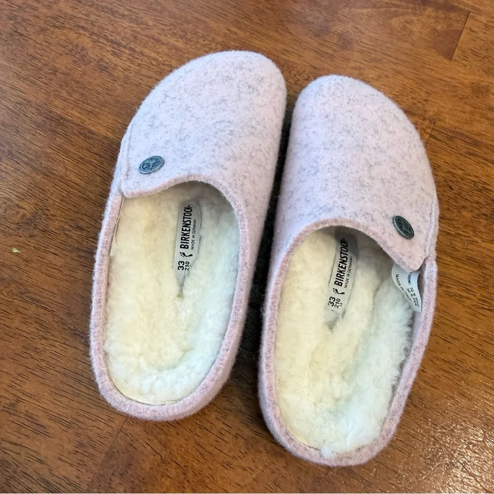 Birkenstock Zermatt Shearling Wool Felt Clog size 2